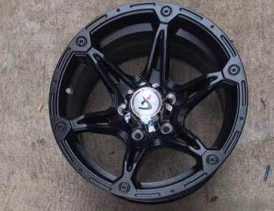 15inch Black 7 spoke wheels