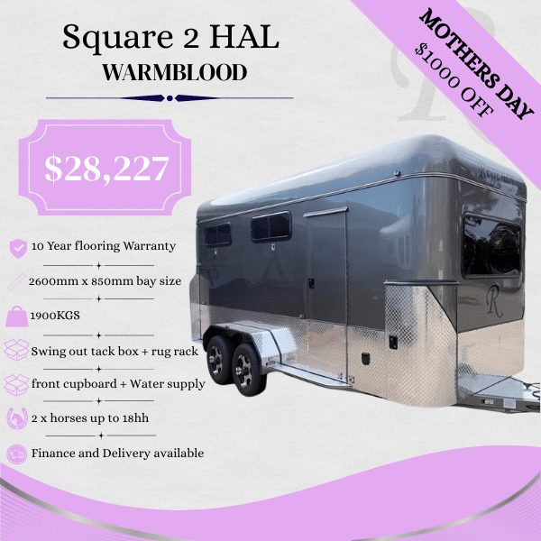 RF567 | IN STOCK | Square 2 HAL Standard Warmblood 2600mm x 750mm bays
