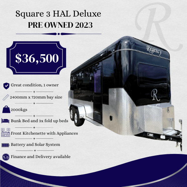 RF317 | PREOWNED STOCK | Square 3 HAL Deluxe 2400mm x 720mm bays