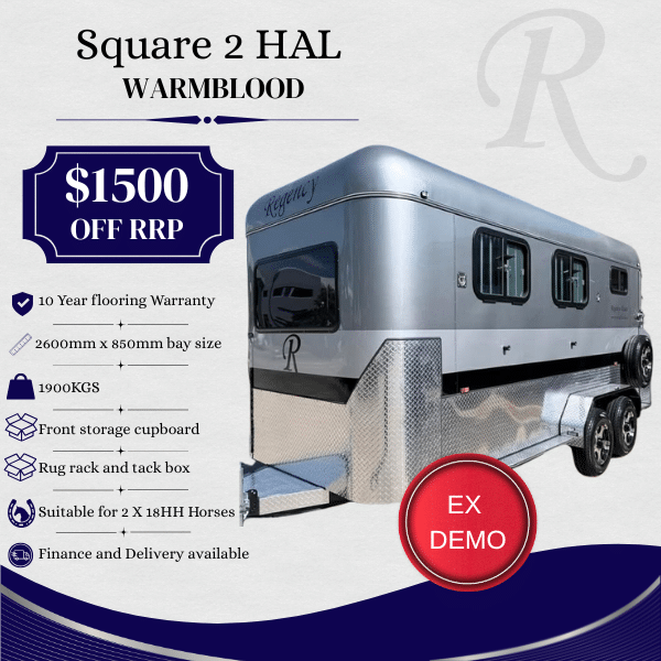 RF552 | EX DEMO | Square 2 HAL Standard Warmblood 2600mm x 820mm bays
