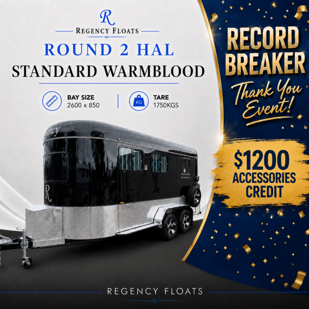 RF580 | IN STOCK | Round 2 HAL Standard Warmblood 2600mm x 850mm bays