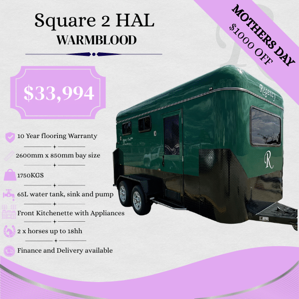 RF581 | MAY STOCK | Square 2 HAL Deluxe Warmblood 2600mm x 850mm bays