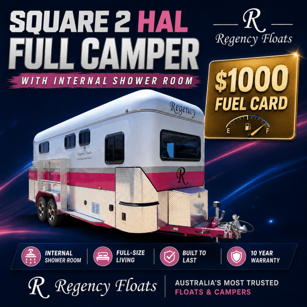 RF611 | EOFY SPECIAL | Square 2 HAL Full Camper 2500mm x 750mm bay| Shower Room