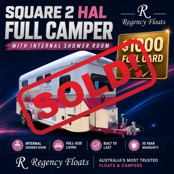 RF611 | EOFY SPECIAL | Square 2 HAL Full Camper 2500mm x 750mm bay| Shower Room