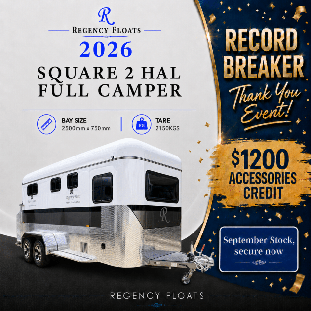 RF643 | SEPTEMBER STOCK | Square 2 HAL Full Camper 2500mm x 750mm bay