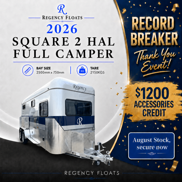 RF628 | AUGUST STOCK | Square 2 HAL Full Camper 2500mm x 750mm bay |