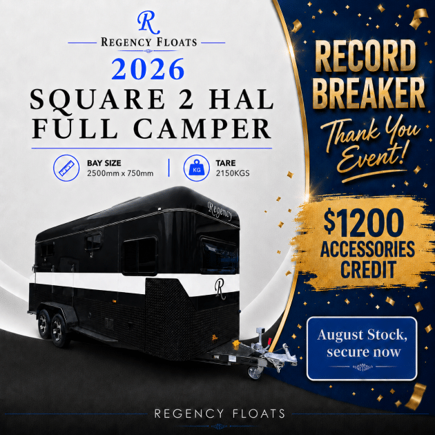RF628 | AUGUST STOCK | Square 2 HAL Full Camper 2500mm x 750mm bay