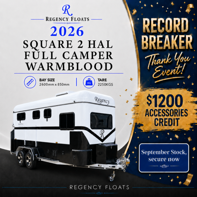 RF645| SEPTEMBER STOCK | Square 2 HAL Full Camper 2500mm x 750mm bay |