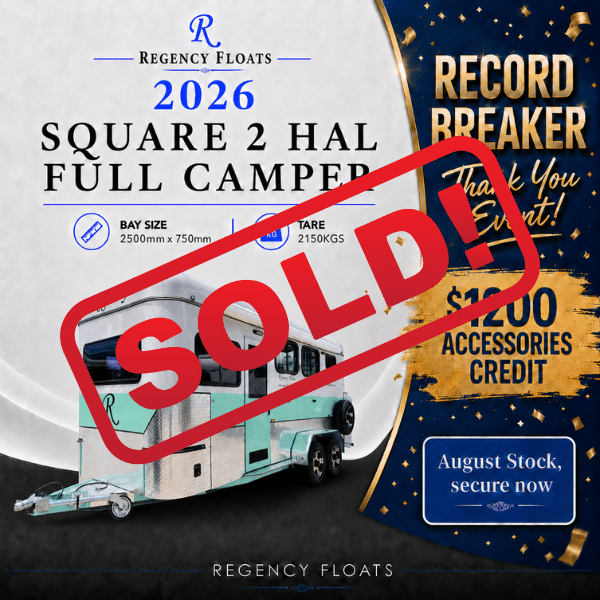 RF634| AUGUST STOCK | Square 2 HAL Full Camper 2500mm x 750mm bay |