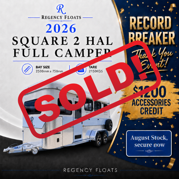 RF634 | AUGUST STOCK | Square 2 HAL Full Camper 2500mm x 750mm bay