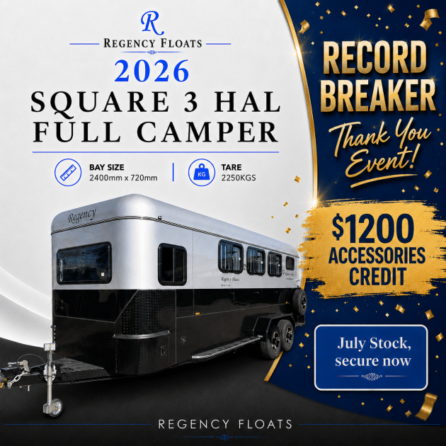 RF623 | JULY STOCK | Square 3 HAL Full Camper 2400mm x 720mm bay