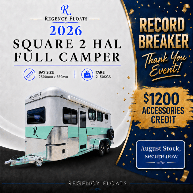 RF634| AUGUST STOCK | Square 2 HAL Full Camper 2500mm x 750mm bay |
