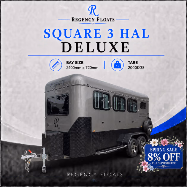 RF646| SEPTEMBER STOCK | Square 3 HAL Deluxe 2400mm x 720mm bay