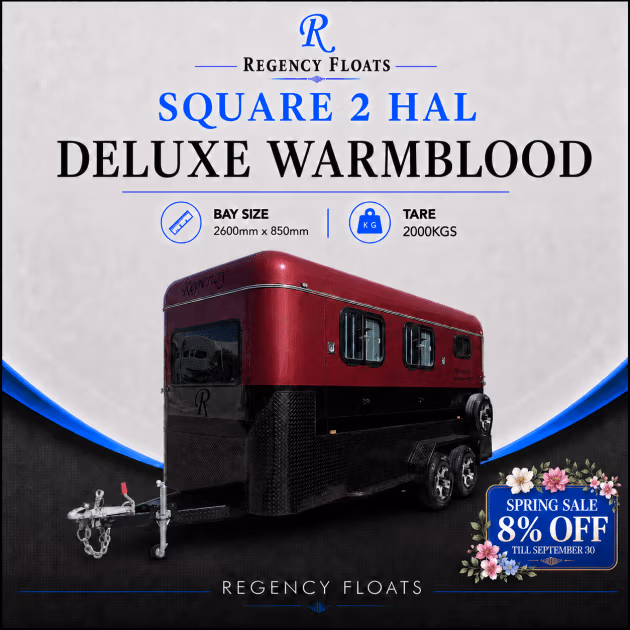 RF646| SEPTEMBER STOCK | Square 2 HAL Deluxe Warmblood 2600mm x 850mm bays