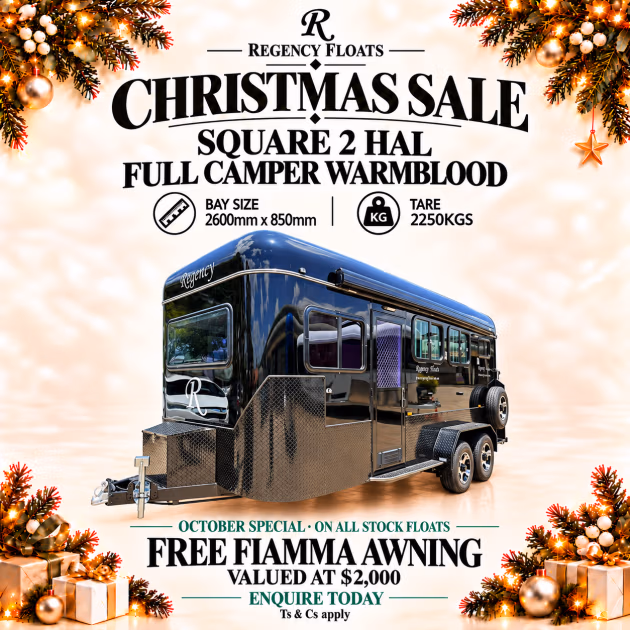 RF667 | OCTOBER STOCK | Square 2 HAL Full Camper Warmblood 2600mm x 850mm bay |