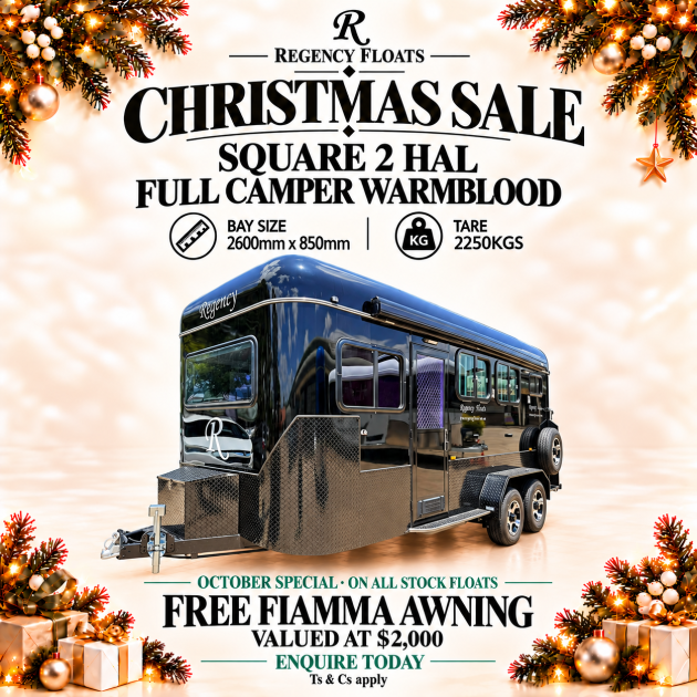 RF667 | OCTOBER STOCK | Square 2 HAL Full Camper Warmblood 2600mm x 850mm bay |
