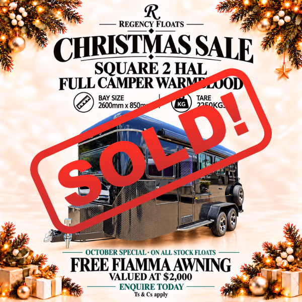 RF667 | OCTOBER STOCK | Square 2 HAL Full Camper Warmblood 2600mm x 850mm bay |