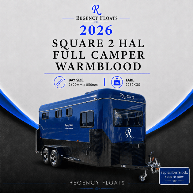 RF645a| SEPTEMBER STOCK | Square 2 HAL Full Camper 2600mm x 850mm bay |