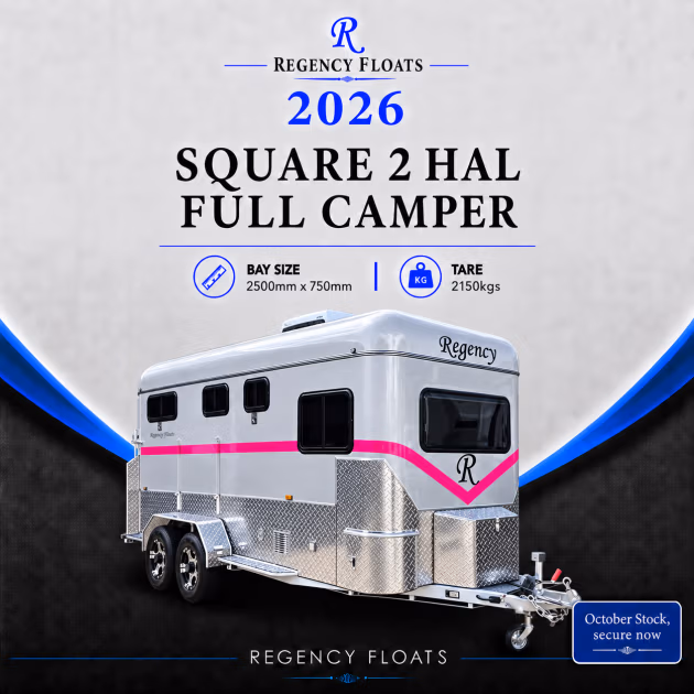 RF653| OCTOBER STOCK | Square 2 HAL Full Camper 2500mm x 750mm bay |