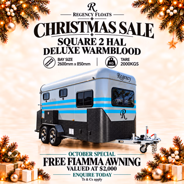 RF657| OCTOBER STOCK | Square 2 HAL Deluxe Warmblood 2600mm x 850mm bays
