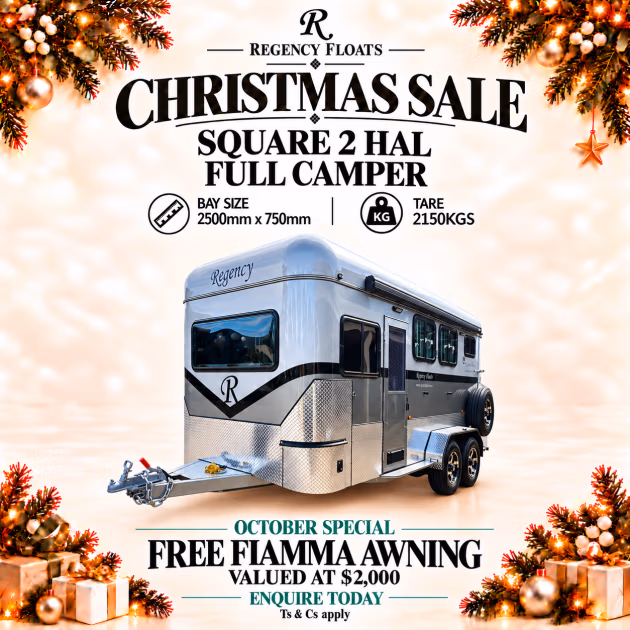 RF672| NOVEMBER STOCK | Square 2 HAL Full Camper 2500mm x 750mm bay | Cowboy Shower