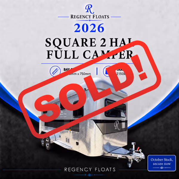 RF654| OCTOBER STOCK | Square 2 HAL Full Camper Warmblood 2600mm x 850mm bay |