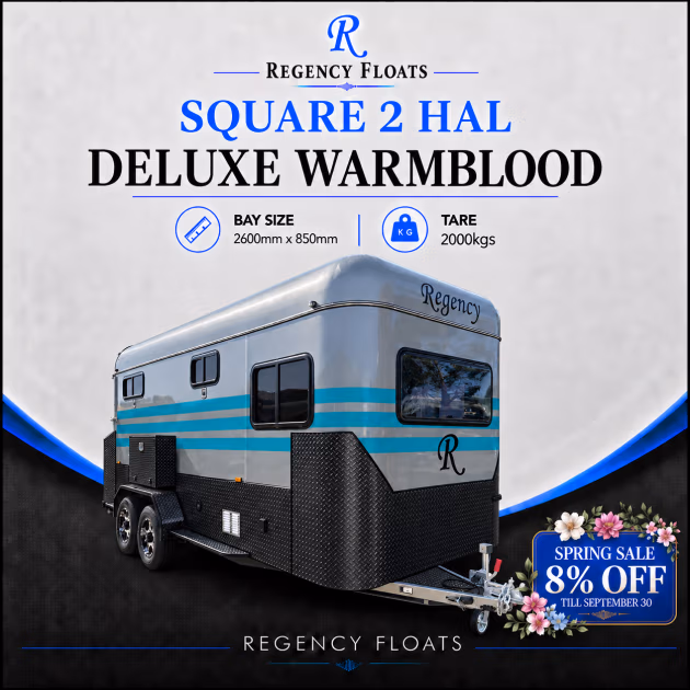 RF657| OCTOBER STOCK | Square 2 HAL Deluxe Warmblood 2600mm x 850mm bays